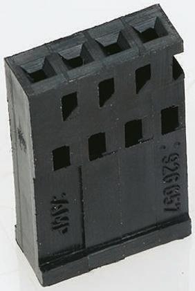 926657-3 TE Connectivity AMPMODU, 2.54mm Pitch, 3 Way, 1 Row Female Connector Housing