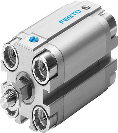 AEVULQ-25-15-A-P-A Festo Pneumatic Compact Cylinder - AEVULQ-25-15, 25mm Bore, 15mm Stroke, AEVULQ Series, Single Acting