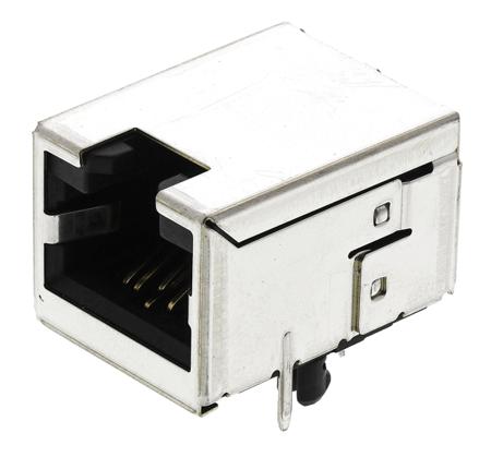 SS-60000-009 Bel-Stewart SS-60000 Series Female RJ45 Connector, PCB Mount, Cat6 Right Angle 8P8C -Way