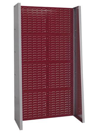 12102092.24 Bott Steel Louvre Panel Storage Unit, 452mm x 1015mm x 1835mm, Red