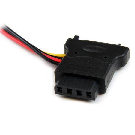 LP4SATAFM2L StarTech.com Male SATA Power to Female LP4  Cable, 6in