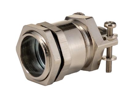 52004290-52003510 Lapp PG11 Metallic Nickel Plated Brass, IP55 Cable Gland With Locknut