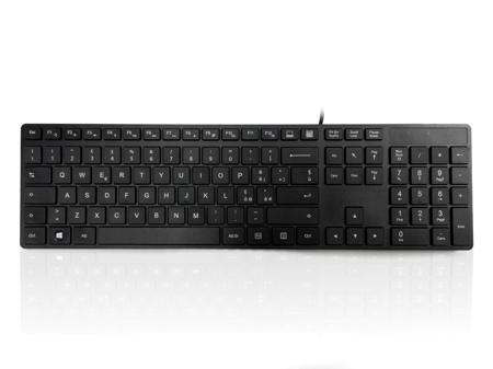 KYBAC301-PBLK-IT Ceratech  Wired PS/2 Multimedia Keyboard, QWERTY (Italy), Black