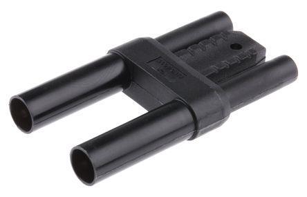 24-0028-21 Multi Contact, Black 4mm Banana Plug, Nickel Plated, 1kV, 32A