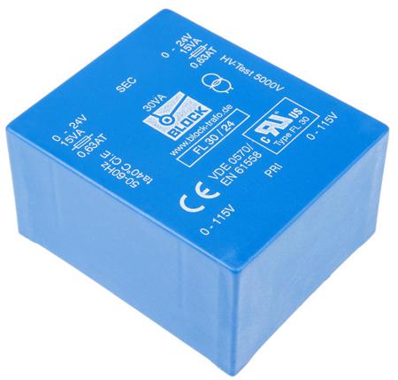FL-30-24 24V ac 2 Output Through Hole PCB Transformer, 30VA