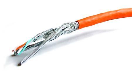 19473700DK DatwylerCU 7702 Cat7, Orange Unterminated to, S/FTP Shielded, Unterminated FRNC Sheath