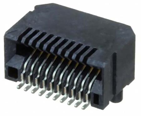 MECT-110-01-MM-D-RA1 Samtec MECT Series Vertical Edge Connector, 10-Contacts, 0.88 Pitch, 2-Row