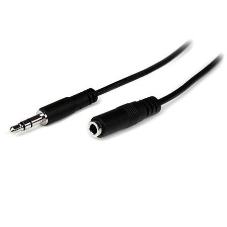 MU2MMFS StarTech.com Male 3.5mm Stereo Jack to Male 3.5mm Stereo Jack Aux Cable, Black, 2m
