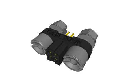 MHDAS2M004YDE60 Amphenol Socapex MHDAS Series Straight PCB PCB Header, 4 Contact(s), 1.27 mm Pitch, 2 Row, Shrouded
