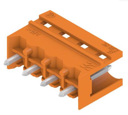 1146380000 Weidmuller OMNIMATE SL, 5.08mm Pitch, 4 Way, 1 Row, Straight PCB Terminal Block Header, Through Hole