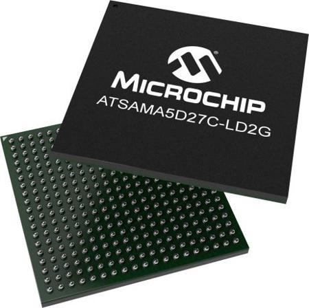 ATSAMA5D27C-LD2G-CU Microchip , ARM Cortex A5 Microprocessor SAMA5D2 32bit ARMv7-A 500MHz 256-Pin TFBGA