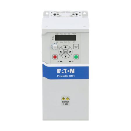 3-5011-006A-DM1-34016EB-S20S-EM Eaton Inverter Drive, 7.5 kW, 3 Phase, 380 → 480 V ac, 16 A, DM1 Series