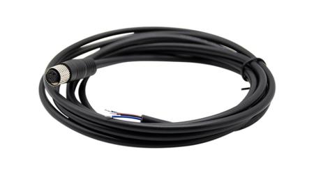 RND-205-01146 RND Straight Female 3 way M8 to Straight Connector & Cable, 2m
