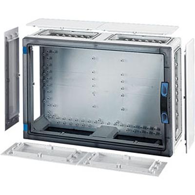 FP 0441 HENSEL FP Series Grey, Transparent Polycarbonate Junction Box, IP65, 186 x 546 x 366mm
