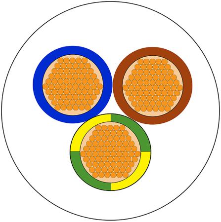 811-4359 RS Pro 3 Core White Unscreened 2183Y Solid PVC Power Cable H03VV-F, 0.75 mm² CSA 6 A, 300 V