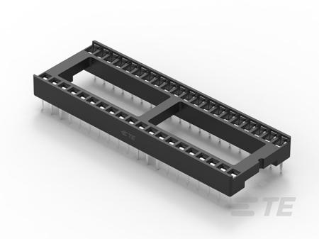 1-2199299-5 TE Connectivity 2.54mm Pitch Straight 40 Way, Through Hole Ladder IC Dip Socket, 1A