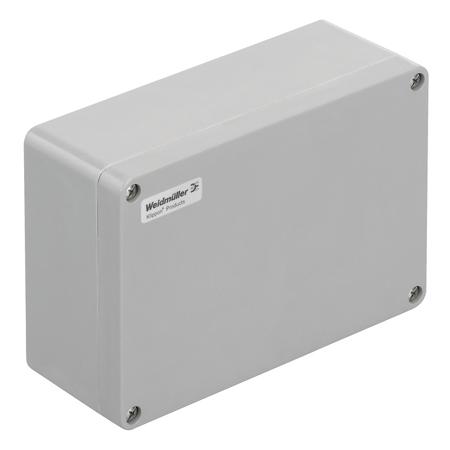 1305900000 Weidmüller Klippon POK Series Grey Glass Fibre Reinforced Polyester Enclosure, IP66, Grey Lid, 260 x 160 x 90mm