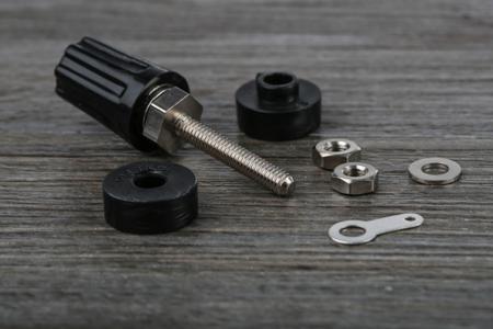 423-201 RS PRO 16A, Black Binding Post With Brass Contacts and Nickel Plated