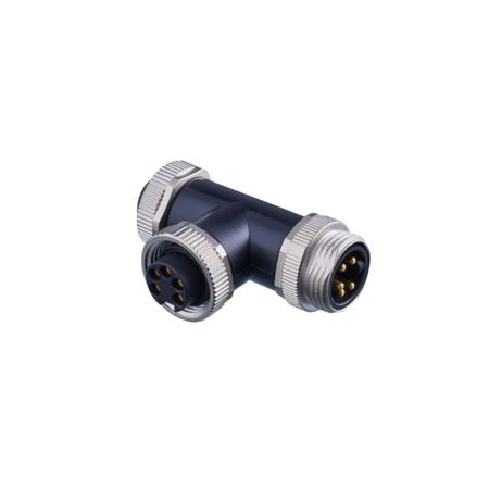 E12778 ifm electronic Side Entry, Top Entry 1 Pole UN 1-7/8 x 16 Plug to 2 Pole M26 Socket Adapter