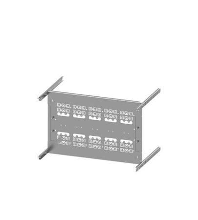 8PQ6000-8BA33 Siemens Grey 3 Gang Mounting Plate Sheet Steel Mounting Plate
