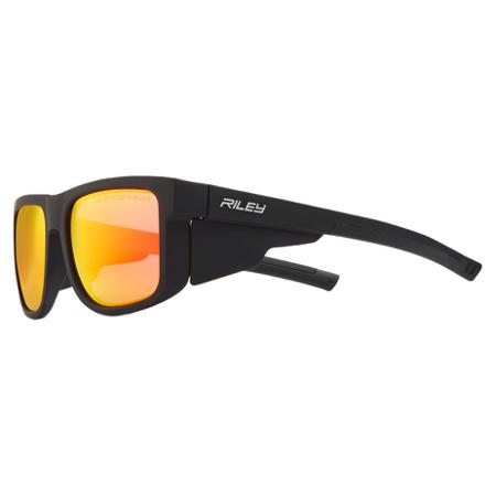 RLY00527 Riley Navigator Anti-Mist UV Safety Glasses, Mirror Polycarbonate Lens
