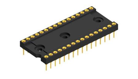 DIL 32 EG Fischer Elektronik, DIL 2.54mm Pitch Straight 32 Way, Through Hole Closed Frame IC Dip Socket, 1.5A