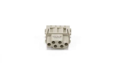 208-4575 RS PRO Heavy Duty Power Connector Insert, 6 contacts, 16A, Female