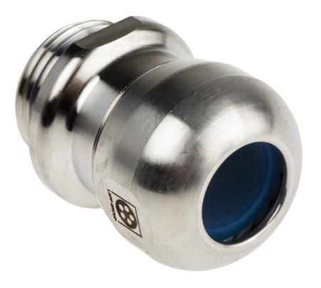53806724 Lapp SKINTOP Series Metallic Stainless Steel Cable Gland, M20 Thread, 7mm min., 13mm max., IP68, IP69