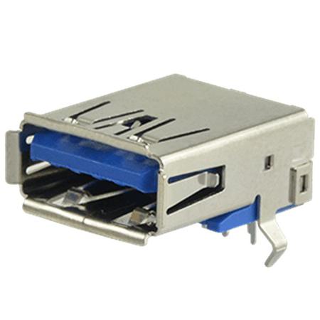 UJ3-AH-4-TH Same Sky Horizontal, Through Hole Type Standard Type A 3 USB Connector