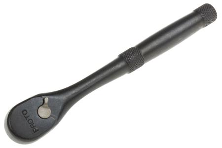 4749XLBL Stanley Proto 1/4 in Square Drive Socket Wrench with Ratchet Handle, 5 in length