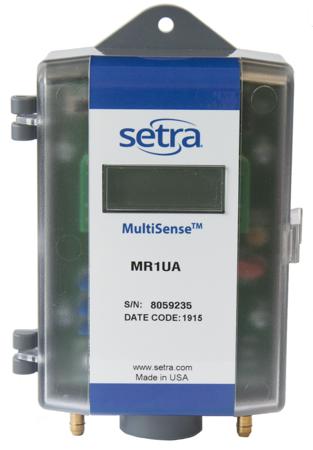 MR1UA Setra  Series Pressure Sensor, 25Pa Min, 250Pa Max, Voltage Output, Differential Reading
