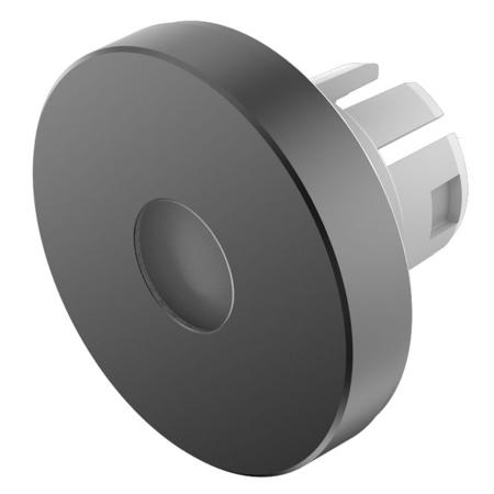 61-9841.0A Indicator Lens Round Style, Black, 19.7 diameter