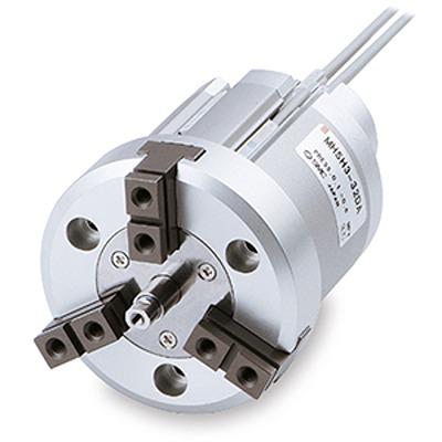 MHSH3-32D SMC 3 Finger Double Action Pneumatic Gripper, , Parallel Gripping Type