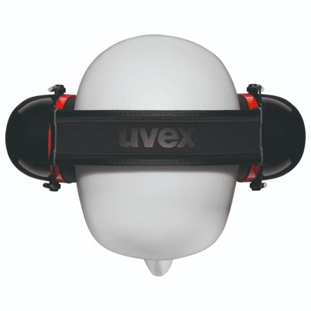 2630030 Uvex K30 Speak & Listen Ear Defender with Headband, 36dB, Black, Red