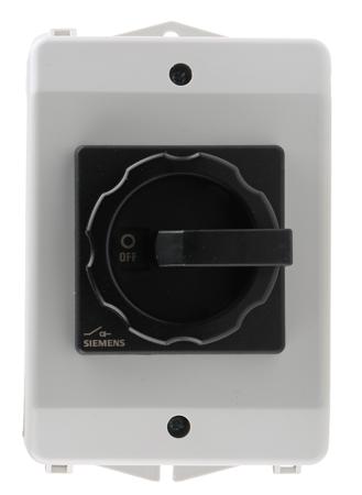 3LD2064-1GP51 Siemens 3P Pole Fixed Isolator Switch - 16A Maximum Current, 7.5kW Power Rating, IP65