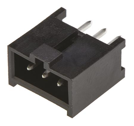 90136-1103 Molex C-GRID III Series, Series Number 90136, 2.54mm Pitch 3 Way 1 Row Shrouded Straight PCB Header, Through Hole
