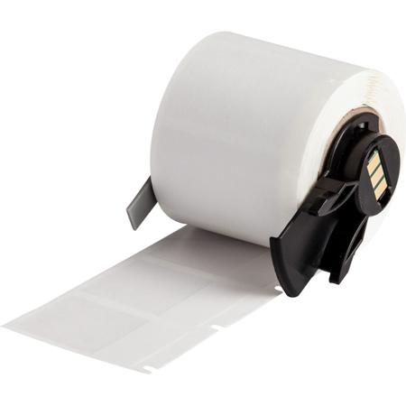 M6-31-417 Brady B-417 White, Transparent Label, 25.40mm Width, 12.70mm Height, 250 Qty