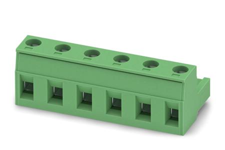 1767041 Phoenix Contact, 7.62mm Pitch, GMSTB 2.5/6-ST-7.62, 6 Way, , Pluggable Terminal Block, Plug, Cable Mount, Screw