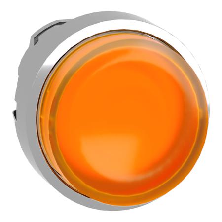 ZB4BH53 Schneider Electric Harmony XB4 Series Orange Illuminated Maintained Push Button Head, 22mm Cutout, IP67, IP69K