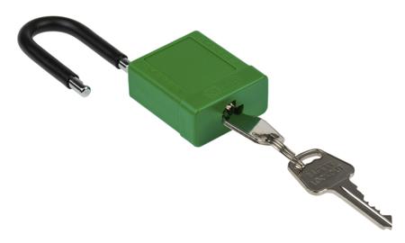 196-3768 RS PRO All Weather Aluminium, Nylon Safety Padlock 38mm