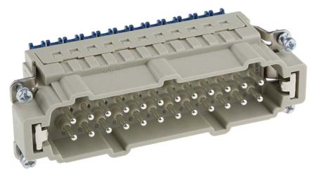 09330242648 HARTING Heavy Duty Power Connector Insert, 16A, Male, Han ES Press Series, 24 Contacts