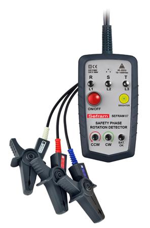 SEFRAM87 Sefram  Phase Rotation Tester, CAT III 1000V / CAT IV 600V, 65Hz Max, 1000V Max