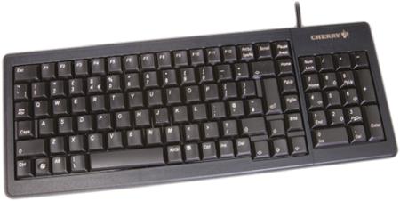 G84-5200LCMGB-2 Cherry Wired PS/2, USB Compact Keyboard, QWERTY (UK), Black