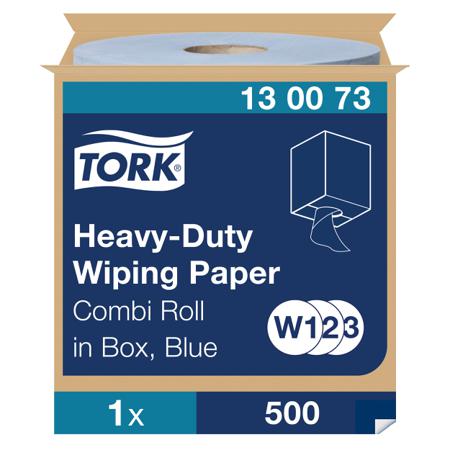 130073 Tork Centrefeed of 1 Blue Tork Heavy-Duty Wiping Paper Paper Wipes