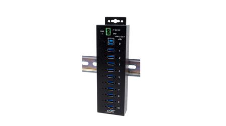 EX-1510HMVS Exsys 10 Port USB 3.2 USB A, USB B  Hub, 198.00 x 55.00 x 30.80mm