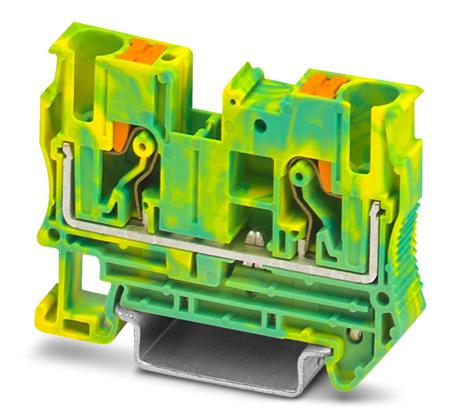 3211822 Phoenix Contact  PT 6-PE Series Green, Yellow, Single-Level, Push In Termination