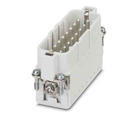 1585391 Phoenix Contact Heavy Duty Power Connector Insert, 16A, Male, HC Series, 16 Contacts