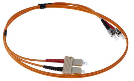 535-7446 RS PRO OM1 Multi Mode OM1 Fibre Optic Cable, 62.5/125μm, Orange, 1m