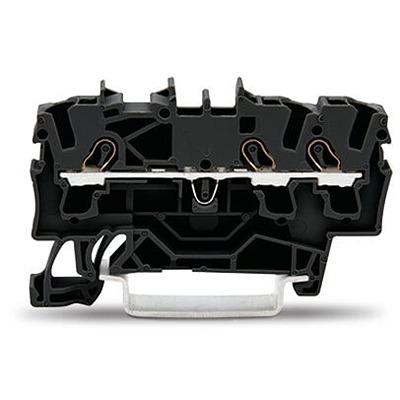 2002-1305 WAGO TOPJOB S Series DIN Rail Terminal Block, 2.5mm², 1-Level, Push-In Cage Clamp Termination, ATEX, EAC Ex,