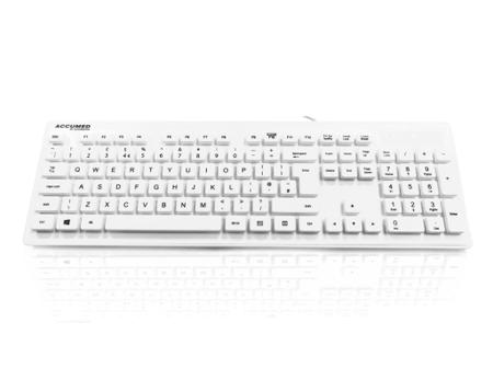 KYB-MED-AQUA-UW Ceratech  Wired USB Medical Keyboard, QWERTY (UK), White